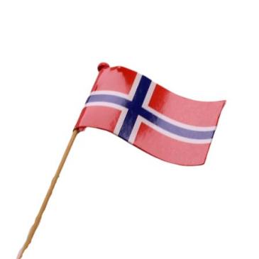 Norsk Flagg på pinne