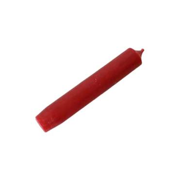 Rød stearinlys - H 14 cm