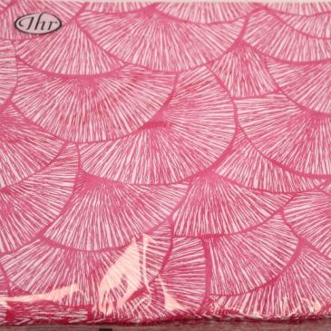 Kaffeserviet Ihr Lignes pink - pink med hvidt mønster. C604855L fra Ihr. 25x25cm.